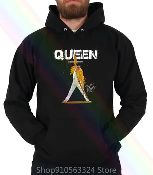 Dronning Hoodie Sweatshirts Freddie Mercury Hoodie Sweatshirts Bohemian Rhapsody Hoodie Sweatshirts Rock Art