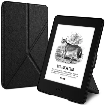 Stå Tilfældet For Kindle Paperwhite 1 2 3 PU Læder Smart Cover Til Kindle Paperwhite 6' E-bog Tablet Sag med Folde Beslag