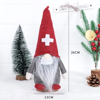 Jul Ansigtsløse Dukke Små Vedhæng Dekoration Nye År Part Juledekoration Til Hjemmet Juletræspynt