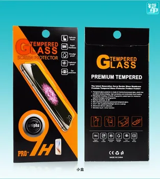 1000 stk Engros Tom Pakke Kraftpapir Boks Til iPhone 7 8 Plus Hærdet Glas Skærm Protektor Emballage