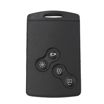 Nye Uncut Fjernbetjeningen Fob 4-Knappen 433Mhz PCF7941 for Renault Megane 2009-Med lille nøgle