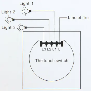 Krystal Glas Væg Touch Sensor Switch ,EU-Standard Led Pære Lys Skifte 220v, Hvid/Sort/Guld, 1 gang 1 måde Smart Switches