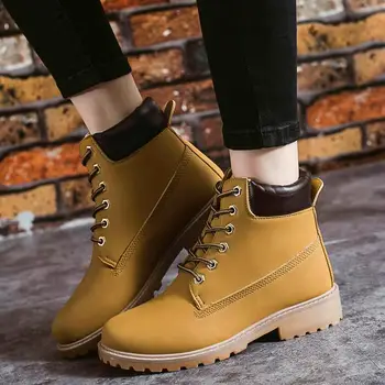 Ankel støvler kvinder sko 2021 varm blød kvinder sne støvler i høj kvalitet læder og vinter sko kvinde boot mode lace-up