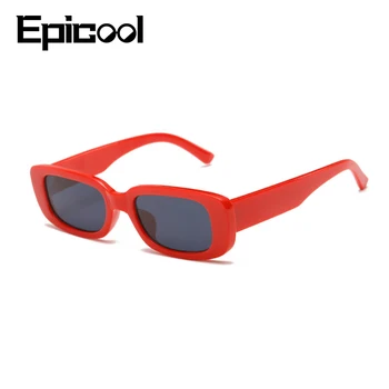 Epicool Klassiske Retro Solbriller Kvinder Små Firkantede Ramme Sol briller Damer Ocean Linse Solbriller oculos UV400