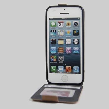 Etui til Apple iPhone 5C læderetui Magnetiske adsorption flip-case etui Clamshell Hylster