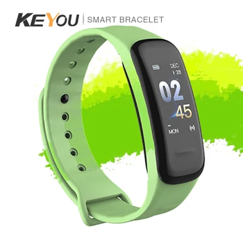 KEYOU-C1 plus Smart Ur Mænd puls / Blodtryk / Blod Ilt Overvåge Smart Armbånd Fitness Tracker Vandtæt 10