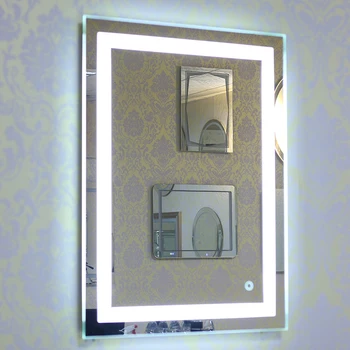 Anti Tåge Spejlet Skønhed Makeup LED Spejl Hjem Rektangulære Badeværelse Spejl Cool Hvid LED-Lys Kosmetiske Lys vægmonteret HWC