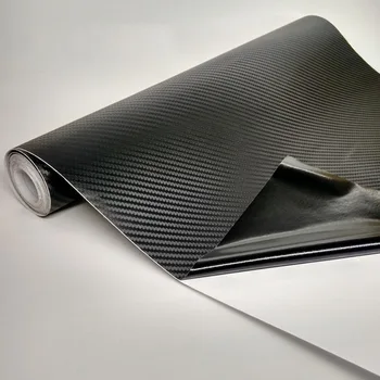 300X30cm 3D carbon fiber vinyl film/ carbon fiber sticker sort/hvid/sølv farve mulighed bil mærkat 3D carbon wrap