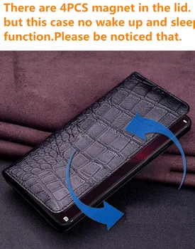 Ægte koskind læder telefon-etui til Sony Xperia Z2 L50W flip-kort slot holder telefonen tilfældet for Sony Xperia Z1 L39h flip case