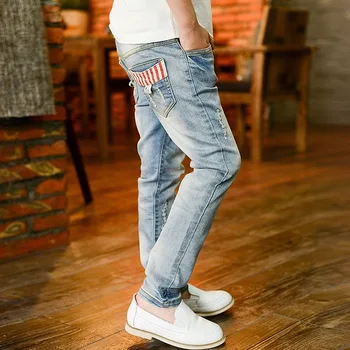 2020 Høj Kvalitet Mode Jeans Til Drenge Slim Fit Koreanske Børn Tøj, Baby Kids Bukser Boutique-Udstyr Gratis Fragt