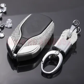 2019 Luksus Diamant Bil-Tasten Ring Tilfældet For Maserati Levante Ghibli Quattroporte Granturismo Tilbehør Bil Smart Låget