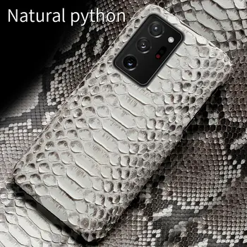 LANGSIDI Luksus python Læder taske Til Samsung Galaxy Note 20 ultra S20 Plus S9 s10 lite a51 a71 ægte læder slanke fundas