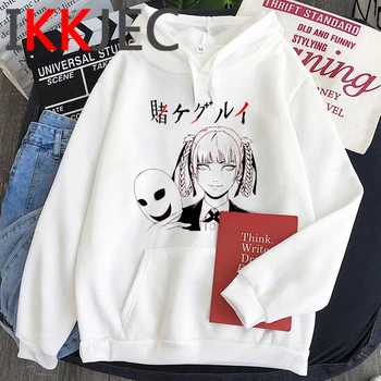 Anime Kakegurui Yumeko Jabami Japansk Sjove Tegneserie Hættetrøjer Mænd Unisex Harajuku Streetwear Sweatshirt Hip Hop Cool Hoody Mandlige