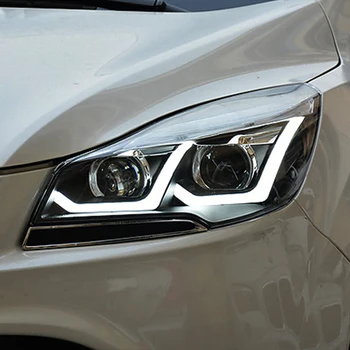 Bil Styling til Ford Kuga Forlygter LED 2013 Forlygte DRL Optik Dobbelt Stråle Bi-Xenon HID /led-bil Tilbehør