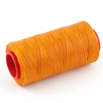 Orange 250 Meter 1mm Fladskærms Voks Voks Tråd Snor Syning, Håndværk for DIY Læder Hånd Syning 7