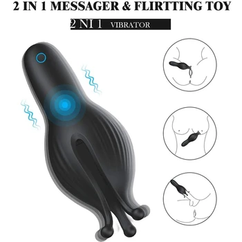 Mandlige Vibrator Med 10 Vibrations Tilstande Mandlige Masturbator Glans Massageapparat G-Spot Voksen Sex Legetøj Penis Hoved, Genopladelige Vibratorer