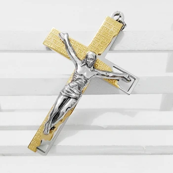 2019 nye bibelen jesus kors vedhæng halskæder vintage Kristne Kirke krucifiks halskæde sande religiøse mænd kvinder smykker