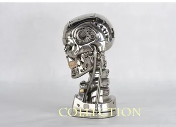 1:1 Terminator, T-800 Kraniet Bust 3D-Model Kraniet Endoskeleton Lift-Størrelsen Bust Figur Harpiks LED ØJET