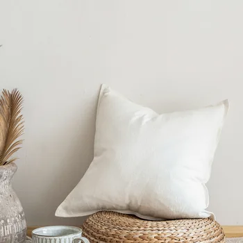 Nordisk enkle stil en dækkende farve, bomuld, linned pude dække hjem og bar hotel sofa dekorativ pillow cover 45*45cm pudebetræk