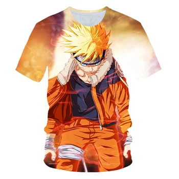 Casual Hip Hop Dame/Herre t-shirt Anime Naruto Akatsuki Korte Ærmer Sjove 3D-Print T-Shirt til Sommeren Tops Tees XS-7XL style-15