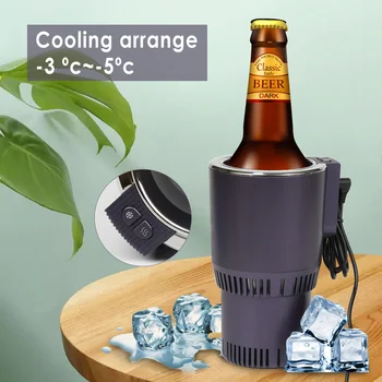 Drikkevarer Indehavere Opvarmning Køling 2 I 1 til Hjem og Bil DC 12v Hurtig Køling Varme Kop LED Display Stik I cigarettænderen