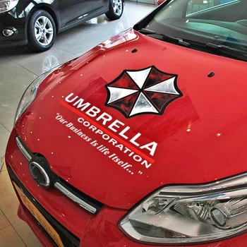 Tilbehør til bilen for Umbrella Corporation Bil Hætte Bil Mærkat Mærkat Dekoration til Volkswagen Polo Golf, Audi A3 Fokus 2
