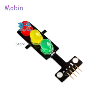 50stk/masse Mini-5V Trafik-Lys LED-Display Modul Rød Gul Grøn 5mm LED for Trafik Light System Model Gratis fragt