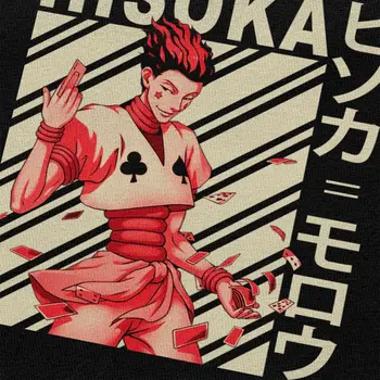 Hisoka Morow Hunter X Hunter T-Shirts til Mænd Blød Bomuld Morou T-shirt Anime, Manga Hxh Tee O-hals, Korte Ærmer t-shirt Tøj