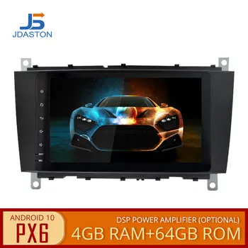 JDASTON PX6 4G RAM 2Din Bil Radio Afspiller GPS til Mercedes Benz SLK Class R171 SLK200 SLK280 SLK300 SLK350 SLK55 2004-2011 Ingen DVD