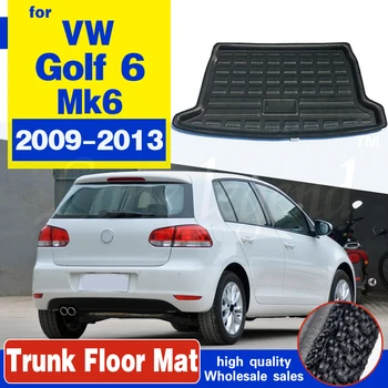 For Volkswagen VW Golf 6 Mk6 2009-2013 Boot Mat Bagside Trunk Liner Fragt-Gulvtæppe Skuffe Tæppe Mudder Pad Guard Beskytter Tilbehør