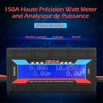 RC 150 A Professionel, Høj Præcision Watt Meter og Power Analyzer med Baggrundslys LCD-For RC Drone Batteri Solar