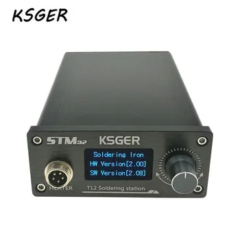 KSGER 110-240V V2.01 STM32 OLED-T12 Digital Lodning Station Temperatur Controller Holdbar