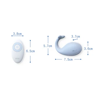 Trådløs Fjernbetjening Hval-C-Type Vibrerende AV Wand-Klitoris Stimulation af G-spot Varme Æg Vibrator for Par Elskende Kvinder Female