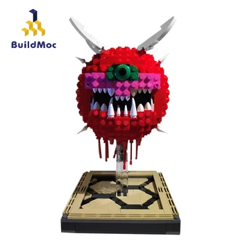 BuildMoc Skaberen Ekspert Doom Cacodemon MOC-4560 Spil Weird One-eyed Monsters Sæt byggeklodser Mursten Skaberen Legetøj For Børn