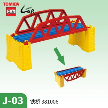Takara Tomy Tomica Plarail Elektriske Tog, Spor Tilbehør Kreative Opbygning Af Toy Børn Gaver J-03 Iron Bridge Scene