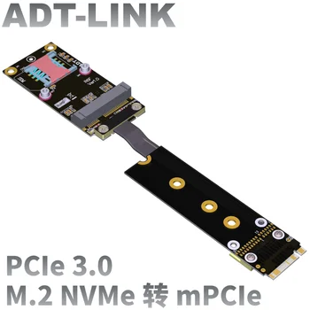 Gratis forsendelse mPCIe wireless network card extension kabel M. 2 NVMe M-tasten converter mini pcie-Mini-pci-e-ngff NVME Adapter