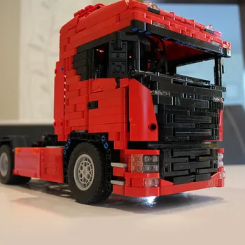 Samlet Lastbil Model MOC byggesten Køretøj Indstillet Technic Mursten DIY Pædagogiske Bil Legetøj til Børn Drenge Fødselsdag Gave