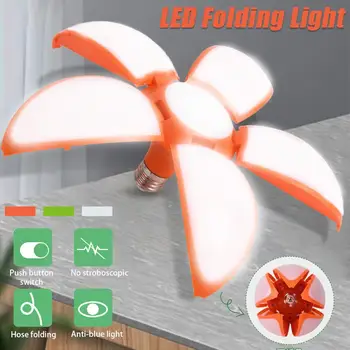50W Bærbare Deformerbare Led-Lys Lotus Night Lights Folde 5 Blade LED Indendørs Lampe til Soveværelset, stuen Fabrik Garage