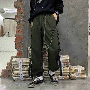 Koreanere Ankel Længde Bukser, overalls Kausale løs bf hip-hop stråle bukser studerende Slim fit Cargo bukser til mænd og kvinder, Sommer