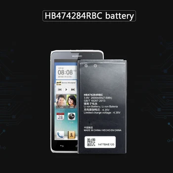 Batteri HB474284RBC Til Huawei Honor 3C Lite C8816 C8816D C8817 Ascend G521 G615 G620 Li-ion batteri på 2000mAh