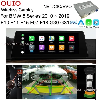 Trådløse carplay/ Android Carlief Til BMW 5-Serie F10 F11 F15 F07 F18 G30 G31 BNT CIC EVO Bag kameraet Interface Adapte