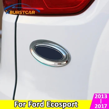 Xburstcar for Ford Ecosport 2013 2016 2017 ABS Chrome Bil bagfra Logo Decortaion Cirkel Trim Mærkat Tilbehør