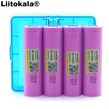 4PC Liitokala oprindelige 3,7 V ICR18650 30Q 3000mAh batteri, lithium batteri INR18650 power batteri + MAX