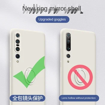 Flydende Ring Indehaveren Silikone Tilfældet For Xiaomi Mi 10 Pro Mi10 Ultra Slim Soft Cover Til Xiaomi Redmi K30 Bemærk 9s 9 Pro Magnet Tilfælde