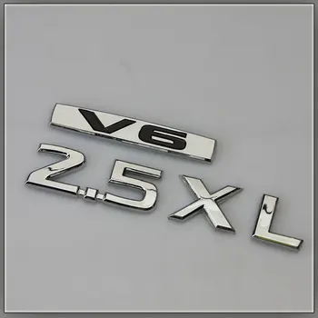3D chrome 250XV 2.5 XL 350JM V6 bil emblemmodified badge 230JK V6 bag-emissions-biler bil klistermærker til Teana Bil Styling
