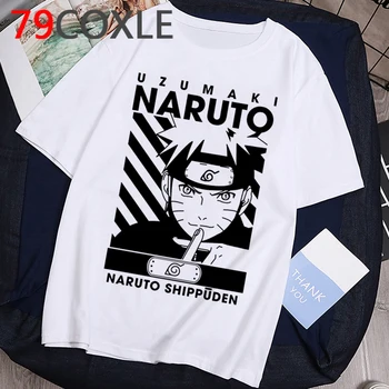 Naruto Mode Japansk Anime-T-Shirt Mænd Sasuke Sjove Tegneserie T-shirt Casual Cool Streetwear Tshirt Par Hip Hop Top Tee Mandlige