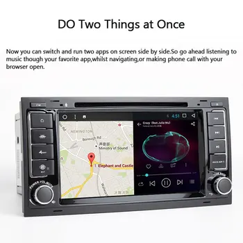 2 Din Bil Multimedia DVD-Afspiller Til VW/Volkswagen/Touareg/Transporter T5 2004 2005 2006 2007 2011 AutoRadio Lyd GPS-Navigation