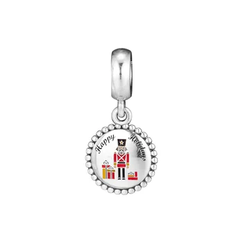 CKK Happy Holidays Charm Perle Passer Oprindelige Armbånd sterling sølv smykker, kvinder, Mænd DIY perler til smykkefremstilling