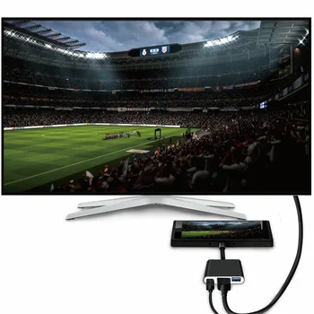 USB-C Til HDMI 3 i 1 Kabel Konverter for Samsung, Huawei Apple Usb 3.1 Thunderbolt-3 Type C) Til HDMI 4K Adapter Kabel 1080P