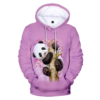 3D-Hættetrøjer Søde Panda Mænd Kvinder Casual Sweatshirt Hip Hop Hætteklædte ren Print Panda 3D-Hættetrøjer Mænds Efterår Mode Sweatshirt
